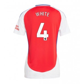 Arsenal Ben White #4 Hjemmebanetrøje Dame 2024-25 Kort ærmer